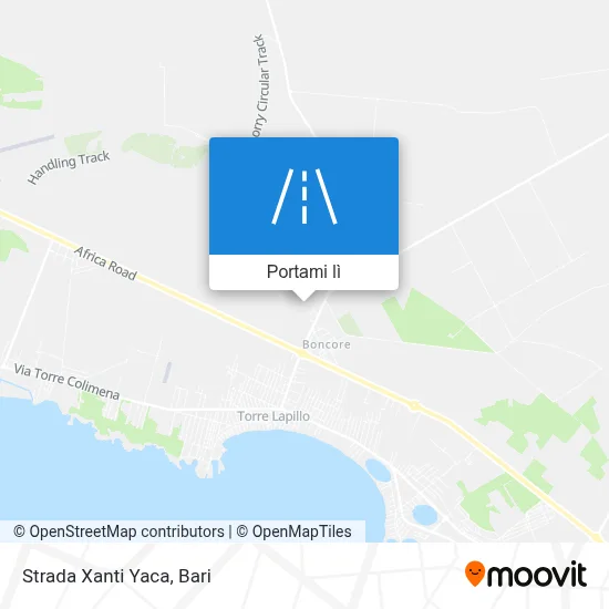 Mappa Strada Xanti Yaca