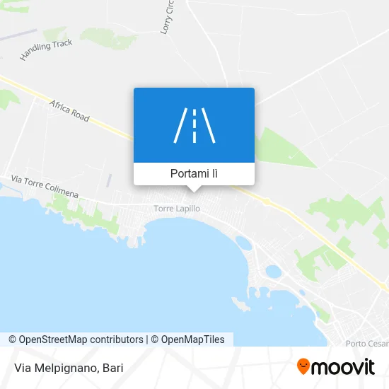 Mappa Via Melpignano