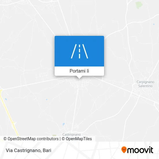 Mappa Via Castrignano