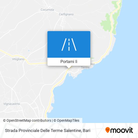 Mappa Strada Provinciale Delle Terme Salentine