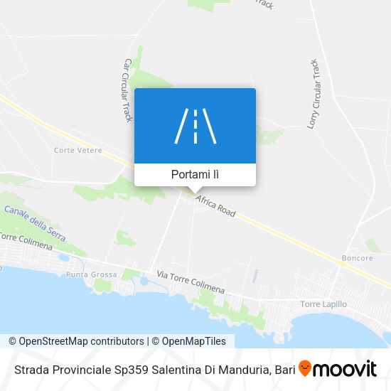 Mappa Strada Provinciale Sp359 Salentina Di Manduria