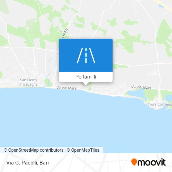 Mappa Via G. Pacelli