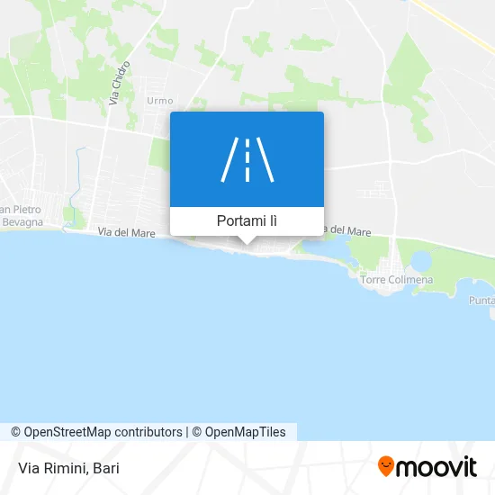 Mappa Via Rimini