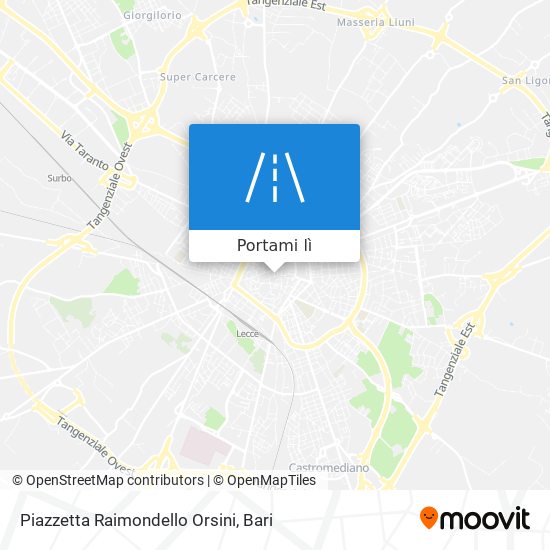 Mappa Piazzetta Raimondello Orsini