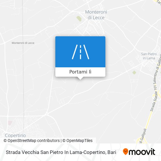 Mappa Strada Vecchia San Pietro In Lama-Copertino