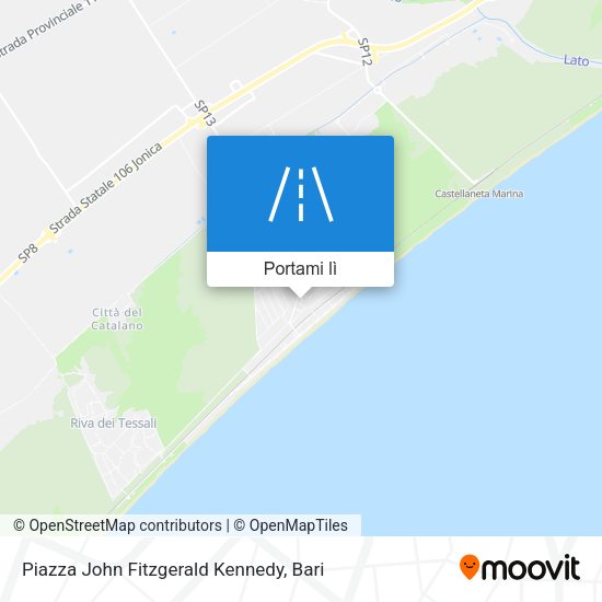 Mappa Piazza John Fitzgerald Kennedy