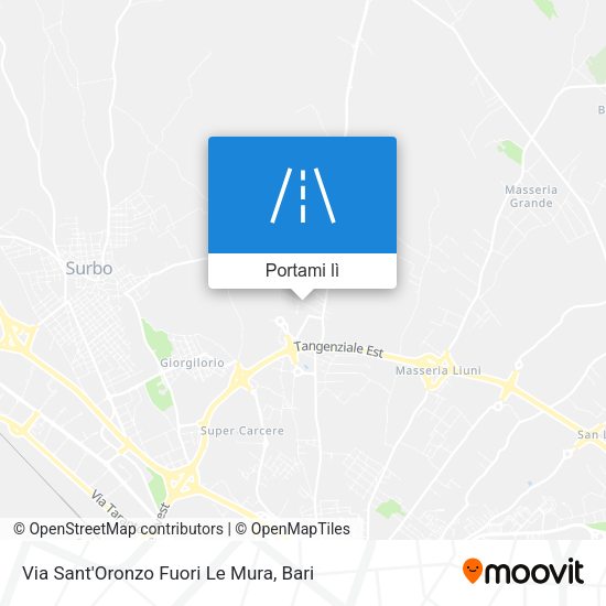 Mappa Via Sant'Oronzo Fuori Le Mura