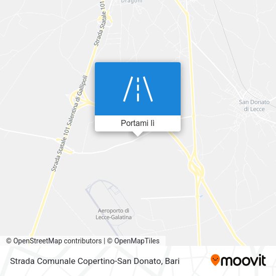 Mappa Strada Comunale Copertino-San Donato