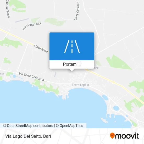 Mappa Via Lago Del Salto