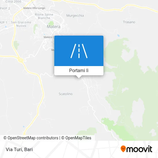 Mappa Via Turi
