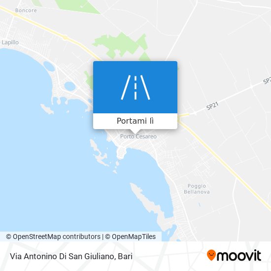 Mappa Via Antonino Di San Giuliano