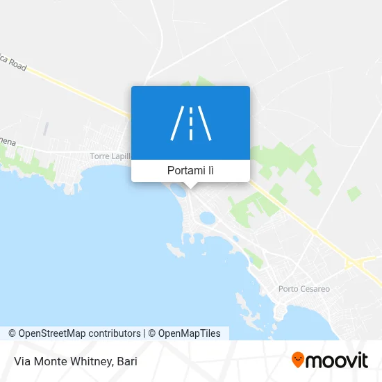 Mappa Via Monte Whitney