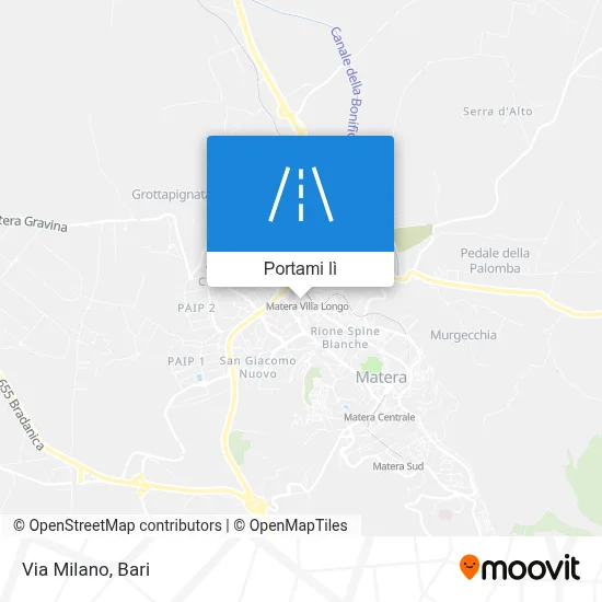 Mappa Via Milano