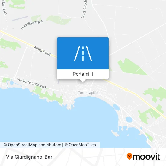 Mappa Via Giurdignano