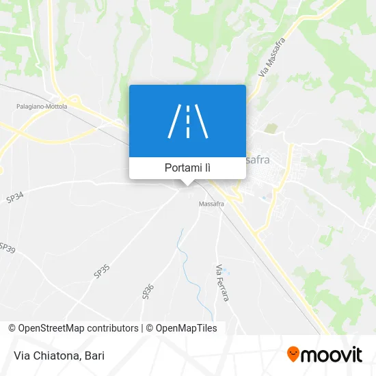 Mappa Via Chiatona