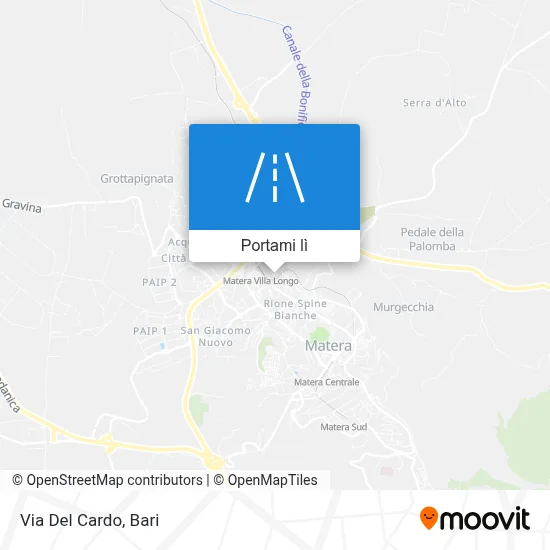 Mappa Via Del Cardo