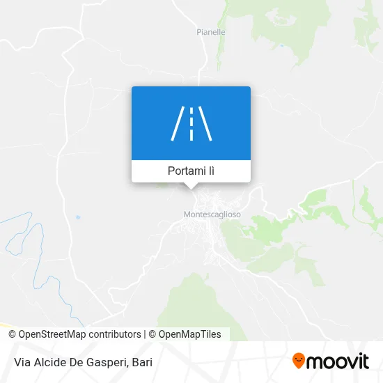 Mappa Via Alcide De Gasperi