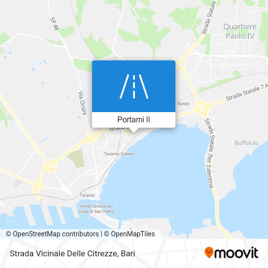 Mappa Strada Vicinale Delle Citrezze