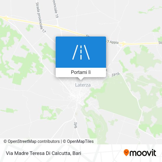 Mappa Via Madre Teresa Di Calcutta