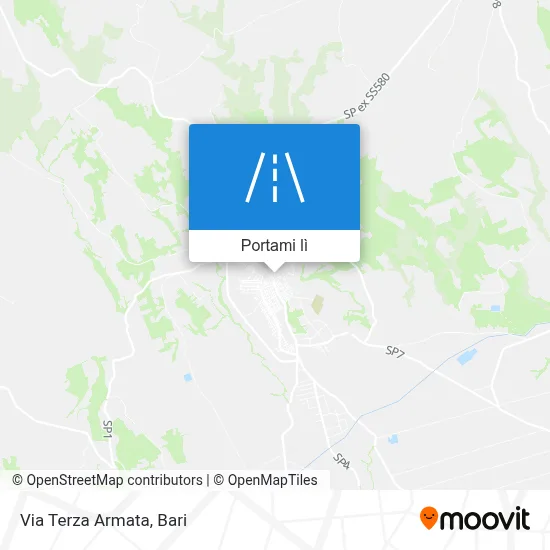 Mappa Via Terza Armata