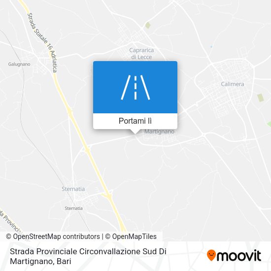Mappa Strada Provinciale Circonvallazione Sud Di Martignano
