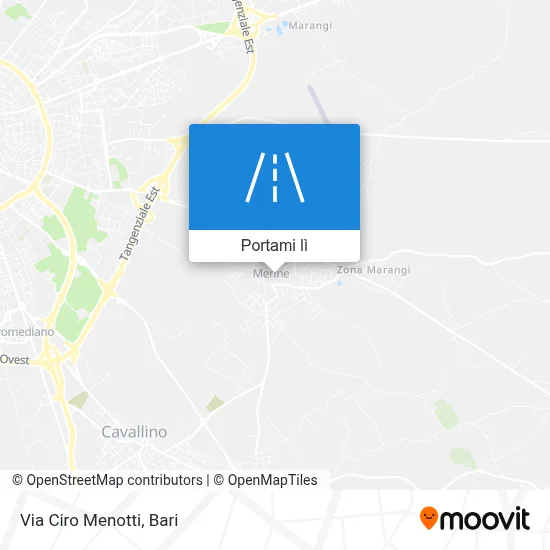 Mappa Via Ciro Menotti