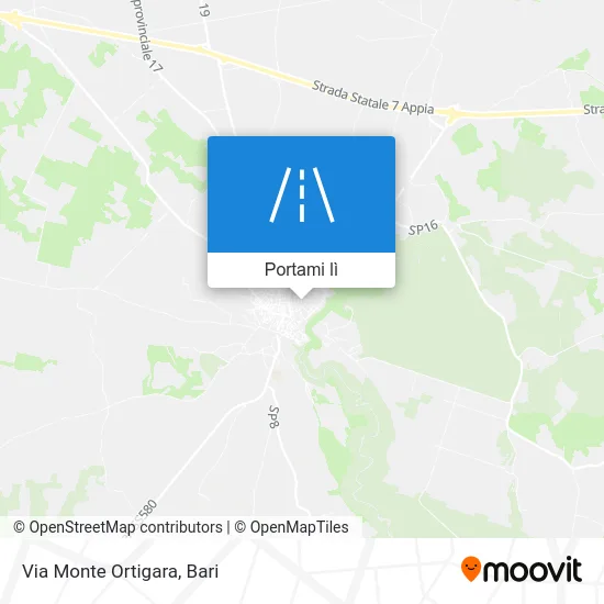 Mappa Via Monte Ortigara