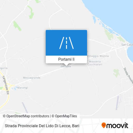 Mappa Strada Provinciale Del Lido Di Lecce