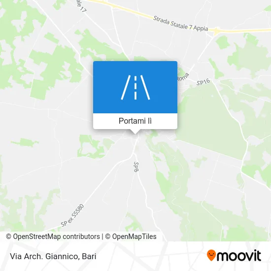 Mappa Via Arch. Giannico