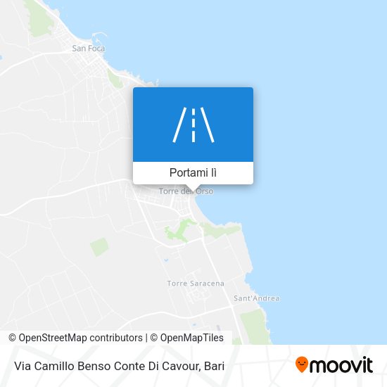 Mappa Via Camillo Benso Conte Di Cavour