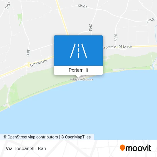 Mappa Via Toscanelli