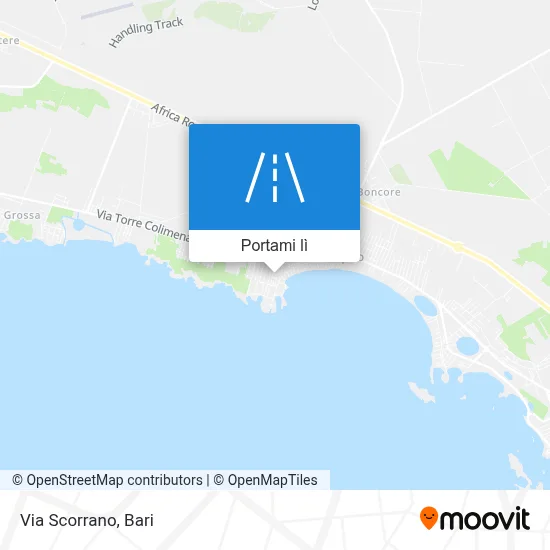 Mappa Via Scorrano