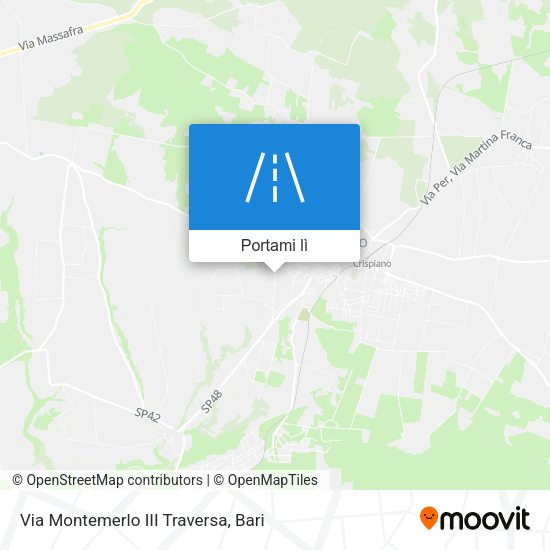 Mappa Via Montemerlo III Traversa