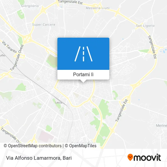 Mappa Via Alfonso Lamarmora