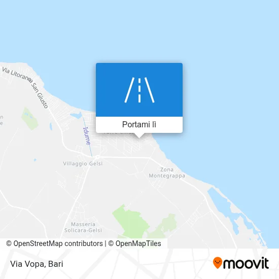 Mappa Via Vopa
