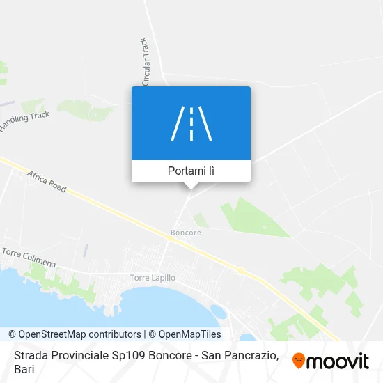 Mappa Strada Provinciale Sp109 Boncore - San Pancrazio