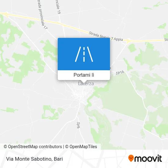 Mappa Via Monte Sabotino