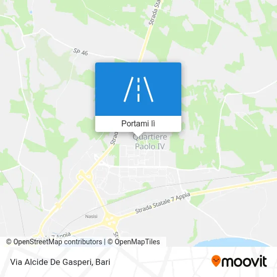 Mappa Via Alcide De Gasperi