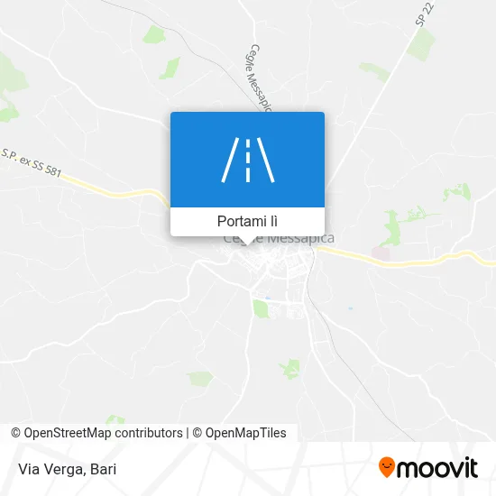 Mappa Via Verga