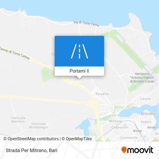 Mappa Strada Per Mitrano