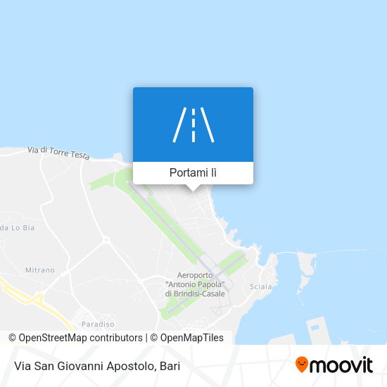 Mappa Via San Giovanni Apostolo
