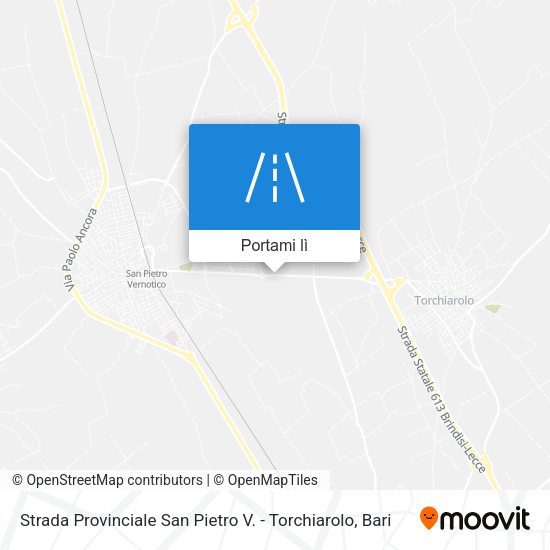 Mappa Strada Provinciale San Pietro V. - Torchiarolo