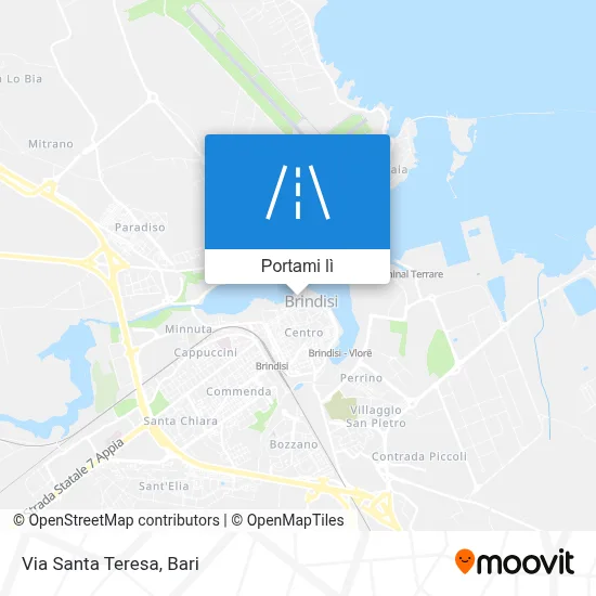 Mappa Via Santa Teresa