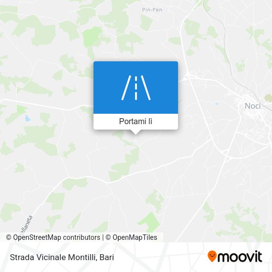 Mappa Strada Vicinale Montilli