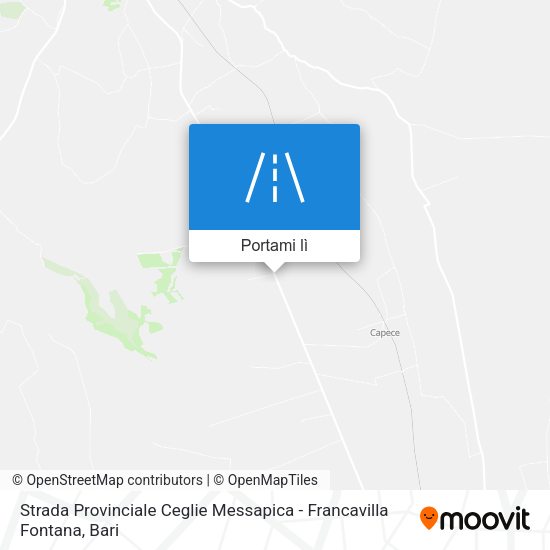 Mappa Strada Provinciale Ceglie Messapica - Francavilla Fontana