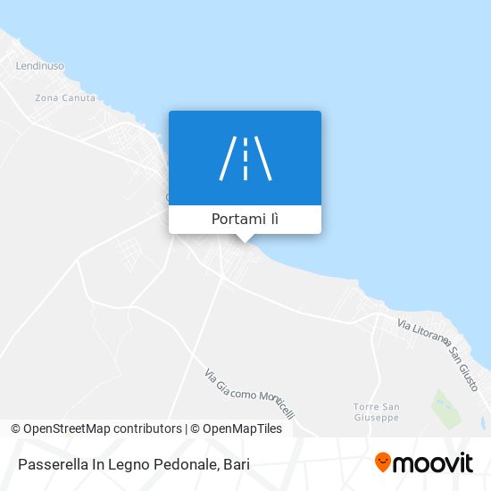 Mappa Passerella In Legno Pedonale