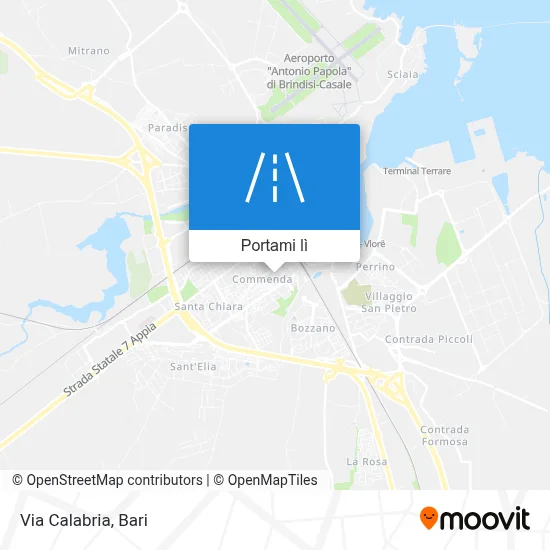 Mappa Via Calabria