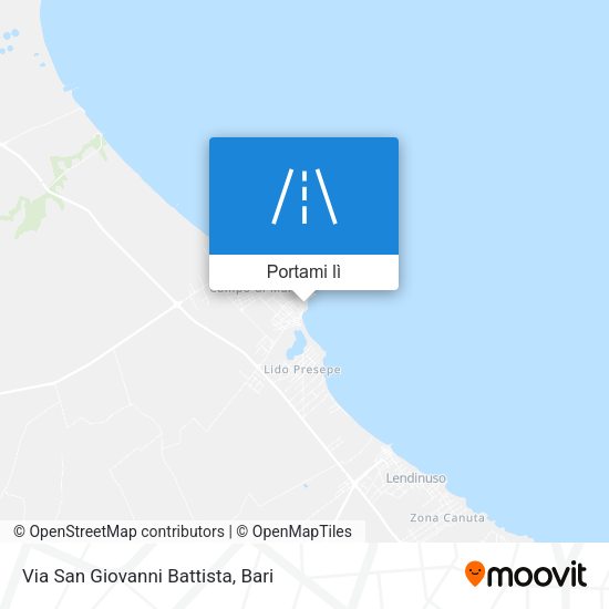 Mappa Via San Giovanni Battista