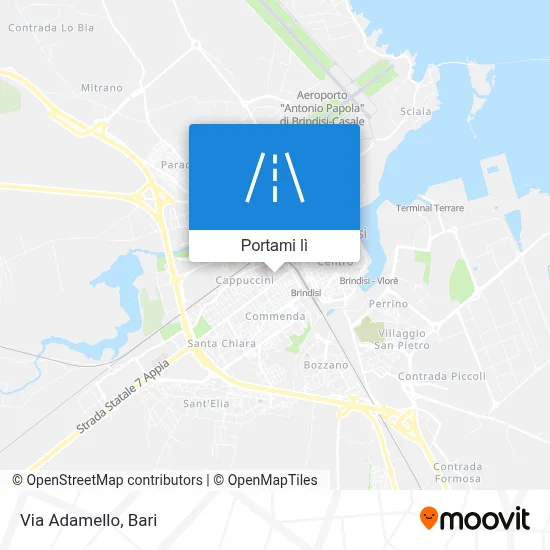 Mappa Via Adamello