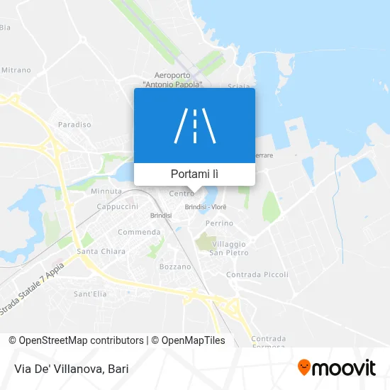 Mappa Via De' Villanova